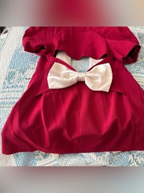 Nana Jacqueline Mini Dress with Ivory Bow